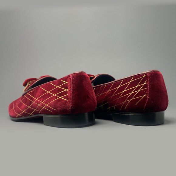 ** NEW ** DUCA by Matiste Velvet Gold Slip On Italian Loafer/Slipper, Men’s 11 - Picture 6 of 7